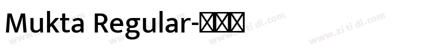 Mukta Regular字体转换